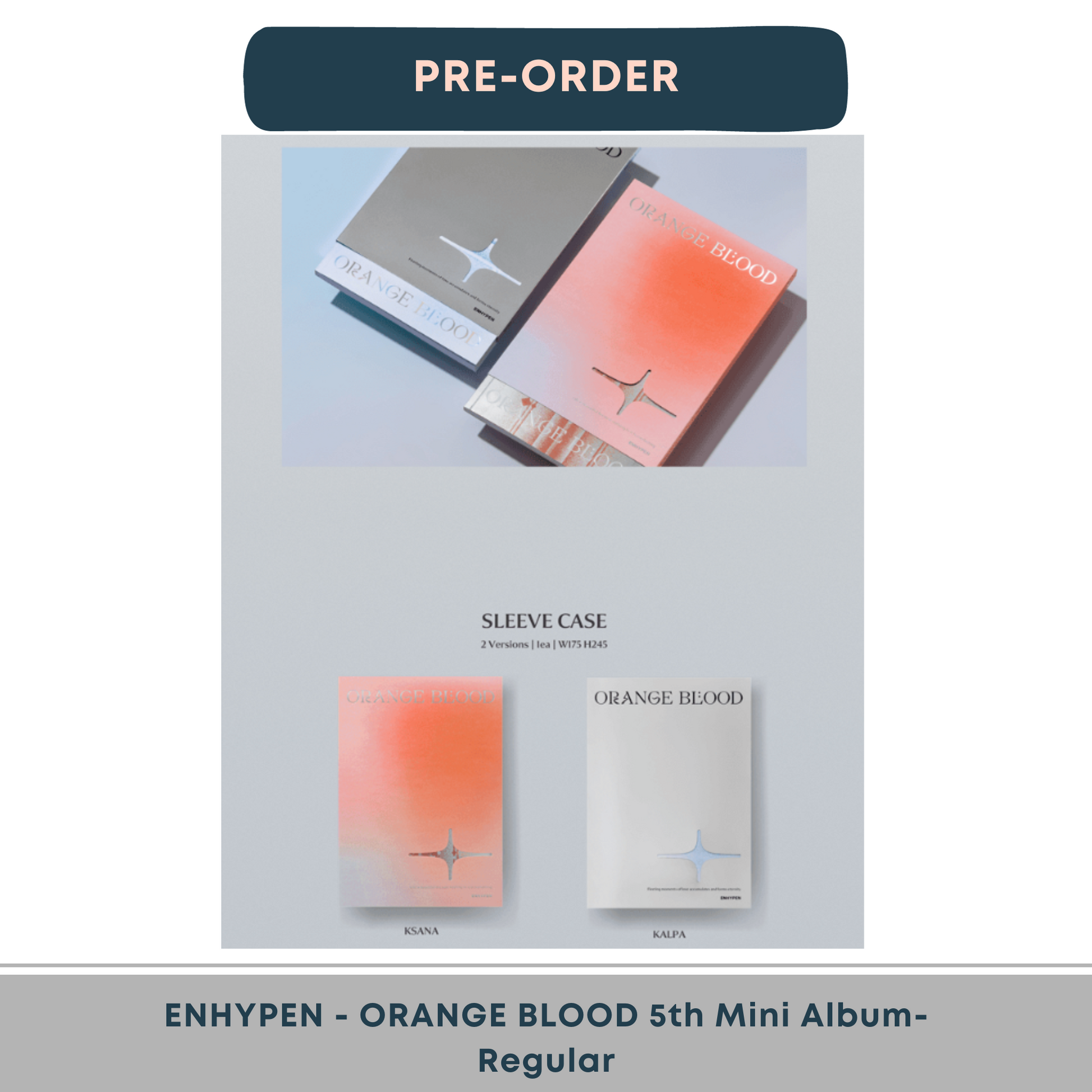 ENHYPEN - ORANGE BLOOD 5th Mini Album (Regular) - ON HAND – Haneul Station  PH